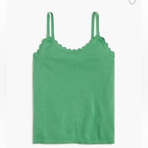 Scalloped sweater shell NWT